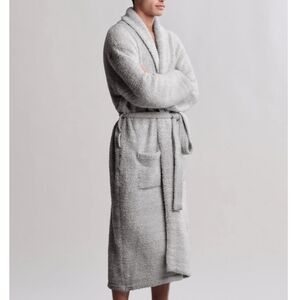 BAREFOOT DREAMS Men's Long Robe CozyChic Super Fluffy